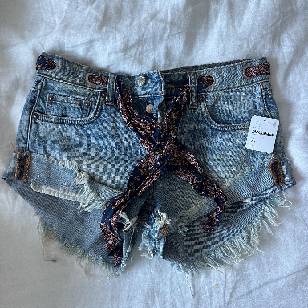 Free People Jean Shorts